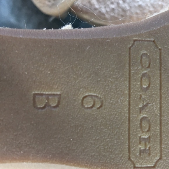 Coach Gold Wedge Espadrilles - Picture 5 of 5